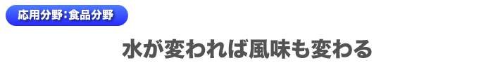 食品分野